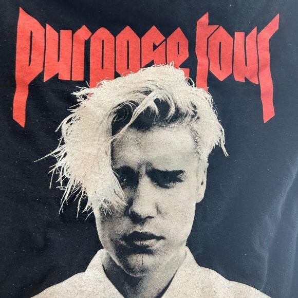 Justin Bieber Forever Purpose Tour T Shirt Merch Size Small Black - Picture 5 of 10